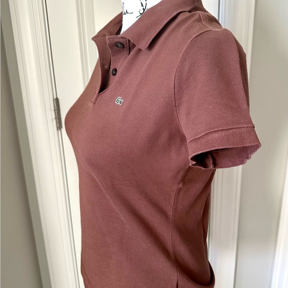 LACOSTE | Polo Shirt Women's Top Brown 40 (Small) - Picture 1 of 7